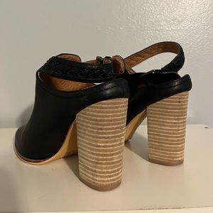 GORGEOUS closed toed, open back heels!